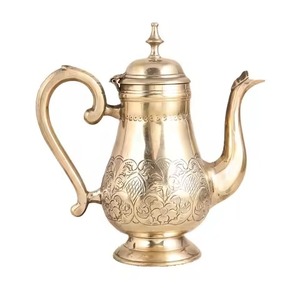 Table Serving <b>Arabic</b> Metal Dallah Coffee Pot for Traditional Coffee Dining Use - Product Image 6