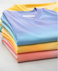 Camiseta Oversize para Hombre con Degradado Ombre, 100% Algodón de Calidad Premium, Manga Corta, Estilo Urbano, Ropa Deportiva, Proveedor Mayorista - Product Image 4