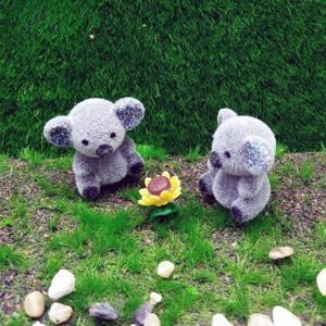 หมีโคอาล่าฝูงขนาดเล็กที่มี1in แวววาวสูงสำหรับตกแต่งบ้านตุ๊กตา - Product Image 3