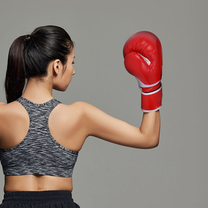 Gants de boxe personnalisés avec logo pour unisexe, en cuir PU imprimé, style décontracté, pour entraînement, avec bandage de maintien, qualité supérieure, service OEM - Product Image 5
