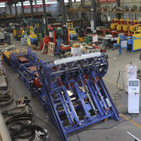 Ligne de production de palettes entièrement automatique à haut rendement, machine à blocs de palettes en bois / cloueur / ligne d'assemblage pour usine