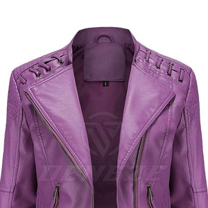 Unique Design <b>Lightweight</b> Breathable Leather <b>Jacket</b> For <b>Women</b> Hot Selling <b>Women</b> Clothing Breathable Leather <b>Jacket</b> - Product Image 5