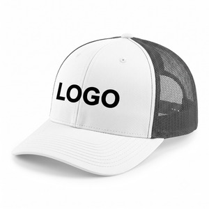 Casquette Trucker à Patch Tissé Personnalisé, Bloc de Couleurs, Panneau Avant en Denim, Dos en Maille de Polyester, Fabricant OEM, Personnalisée pour l'Été, Nouveauté - Product Image 1