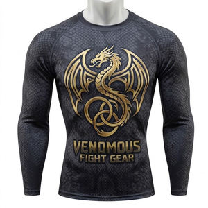 Camisetas de Compresión de Manga Corta para Invierno, Transpirables, de Secado Rápido, para Fútbol, Capa Base Personalizada y Sostenible - Product Image 1