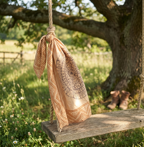 Pañuelo Multifuncional de Algodón Estampado a Mano con Estilo Boho, para Cuello y Cabello, Venta al por Mayor - Product Image 2