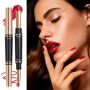2-in-1 Lipstick & <b>Lip</b> Liner, 12 Colors Long-Lasting Matte Lipstick with Built-In <b>Lip</b> Liner - Product Image 3