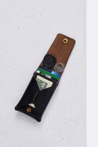 กระเป๋าสตางค์หนังแท้แบบบางไร้ตะเข็บ ดีไซน์มินิมอล ใส่บัตรได้ ป้องกัน RFID รุ่น SLW-0066 - Product Image 4