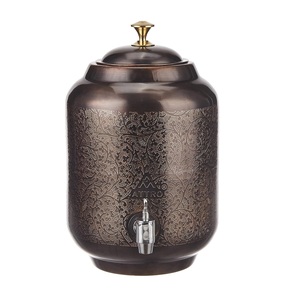 Vintage Copper <b>Water</b> Dispenser Solid Drink Storage <b>Container</b> Designed for Healthy Hydration and Elegant Table Presentation - Product Image 6