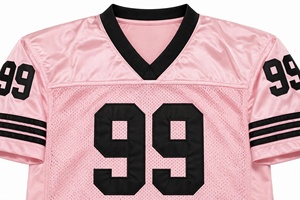 Maillot de football américain rose pour hommes, en gros, uniforme de football américain cousu, maillot d'entraînement respirant en maille imprimé par sublimation pour équipe - Product Image 4