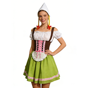 Nuevo Disfraz de Cerveza Alemana de Halloween 2025, Talla Grande, para Mujer, Inspirado en TV y Cine, con Falda - Product Image 2