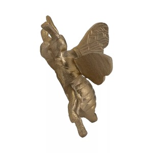 Sculpture murale abeille 7x6x3 pouces, décoration animale moderne faite à la main pour le salon - Product Image 2