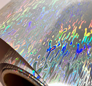 Rollo de Película Holográfica Plateada de Alto Brillo al por Mayor, Diseños Surtidos para Envolver Regalos, Etiquetado e Impresión, Suministro a Granel - Product Image 2