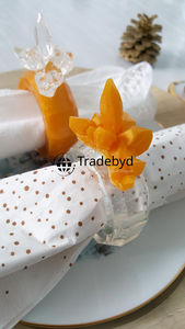 Anneaux de serviette de table de mariage en résine de luxe, classiques, durables, écologiques, ronds de 2,5 cm, faits à la main, décoratifs, pour table à manger, par Tradebyd - Product Image 4