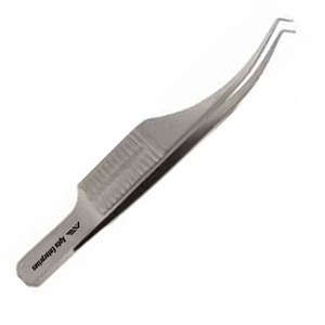 Pinzas de microsutura Barraquer Colibri, instrumento oftálmico de precisión, diseño sin plataforma, punta de 0.40 mm, 1x2 dientes, manual - Product Image 6