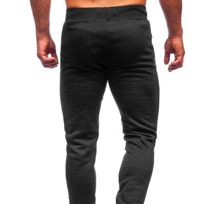Pantalon de survêtement évasé OEM pour homme, motif personnalisé, haute qualité, style streetwear, taille élastique superposée, en molleton bouclette - Product Image 5