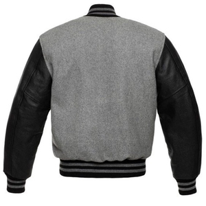 Custom Logo Baseball Wool Lettermen <b>Jackets</b> Men Custom <b>Long</b> Sleeves Breathable Real <b>Leather</b> College Varsity Men's <b>Jackets</b> - Product Image 2
