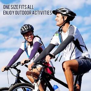 Mangas de compresión con diseño elegante, protección UV y tela refrescante, ideales para fitness, running y ciclismo. - Product Image 5