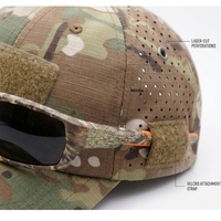 Casquette tactique d'extérieur, chapeau de pêche d'été avec protection solaire, pare-soleil pour l'alpinisme, chapeau en maille Ripstop avec fermeture auto-agrippante