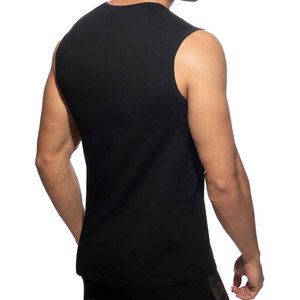 Camiseta sin mangas para hombre, 100% algodón, diseño de camuflaje sublimado en el hombro, corte ajustado, para culturismo, estilo stringer, ideal para verano. - Product Image 3
