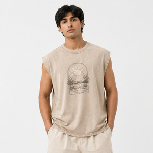 <b>Men's</b> Summer Lightweight Polyester Slim-Fit Racerback Tank Top Sports Gym Breathable Quick Dry Compression <b>Vest</b> <b>White</b> Undershirt - Product Image 5