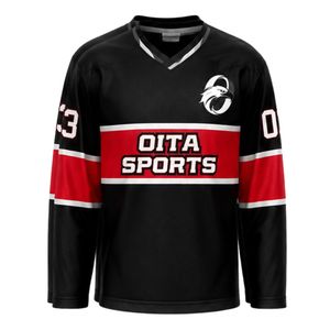 Black Red <b>White</b> Ice Hockey Set for <b>Men</b> Complete Jersey Shorts <b>Socks</b> Gloves Athletic Team Training Match Sports Uniform - Product Image 2