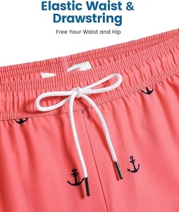 Customized Sublimated High Quality <b>Men</b> Shorts With Elastic waist High Quality Zips - Product Image 3