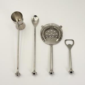 Ensemble d'outils de bar en acier inoxydable avec outils de bar à long manche en acier inoxydable, kit de barman fabriqué en acier inoxydable 202 pour bar - Product Image 5