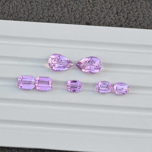 AAAA+ Natural Kunzite Mix Shape Gemstones <b>Sets</b> Direct Factory Supply Faceted Kunzite Carats Size Cutting Irregular Suppliers - Product Image 2