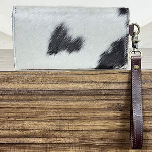 Portefeuille-bracelet en cuir de vachette véritable de luxe, motif à carreaux, fait main, OEM ODM, nouveau modèle - Product Image 5