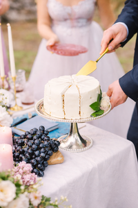 Juego de Cuchillos para Pastel de Boda Moderno, Dorado, para Cortar y Servir, Juego de Cuchillos de Acero Inoxidable Premium con Acabado Espejo, Multifunción - Product Image 2