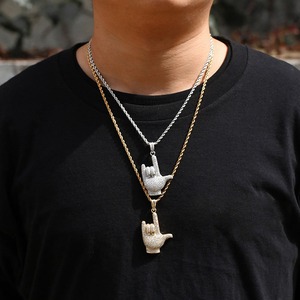 จี้ห้อยคอฮิปฮอปประดับเพชรคุณภาพสูง ชุบทอง 18k เงินแท้ 925 ประดับเพชรโมอิสซาไนต์ VVS - Product Image 4