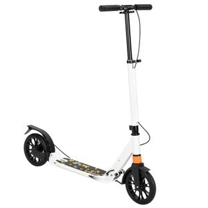 Monopattino Regolabile e Pieghevole per Bambini, Design a 2 Ruote, Bianco - Product Image 3