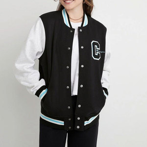 Wholesale OEM Custom Raw <b>Winter</b> 100% Wool Women's Varsity <b>Jacket</b> Plus Size Eco-Friendly Breathable Basketball - Product Image 1
