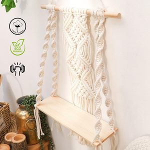 Tapiz de Pared de Macramé Bohemio Indio de Algodón Tejido a Mano, Ideal para Dormitorio, Pasillo, Habitaciones Infantiles y Juveniles, para Toda Ocasión - Product Image 3