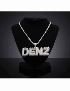 Moissanite DENZ Letter <b>Iced</b> <b>Out</b> Pendant <b>Chain</b> for Men Silver Gold 10K 14K Hip Hop Jewelry Luxury Gift Fashion Style for Men - Product Image 4