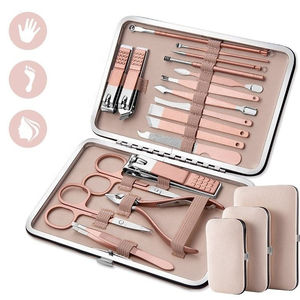 Kit de Manucure Pédicure Professionnel Premium 15 Pièces – Trousse de Soin des Ongles 4-en-1 avec Coupe-Ongles, Pince à Cuticules, Ciseaux et Étui Métallique à Ressort Unique - Product Image 3