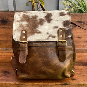 2025 vente chaude à la mode véritable sac à dos en cuir de vachette Style occidental unisexe 2-en-1 multi-usage sac d'école en gros offres en vrac - Product Image 2