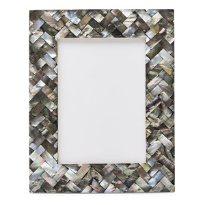 Mosaic capiz shells inlay frames for <b>wall</b> art pictures customized sizes <b>MOP</b> picture frame best price - Product Image 1