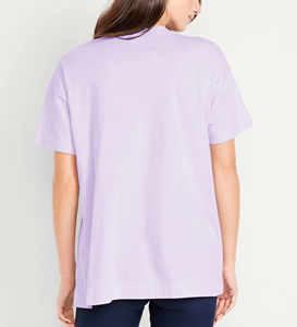 Camiseta de Mujer de Talla Grande con el Mejor Diseño, Sólida, Transpirable, de Manga Corta, Informal, con Logotipo Personalizado y Elegante - Product Image 2