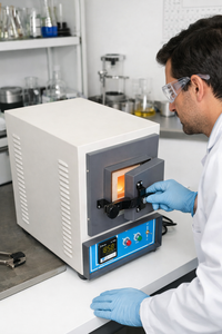 1000 ° Horno de Mufla Digital C con M.S. Cuerpo de la cámara de calentamiento de 9x4x4 pulgadas para tratamiento térmico en laboratorio - Product Image 2