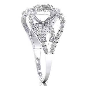 Anillos de compromiso de plata de ley 925 con moissanita certificados por REYES GRA a precios de mayorista, joyería original para regalo de boda para mujeres. - Product Image 3