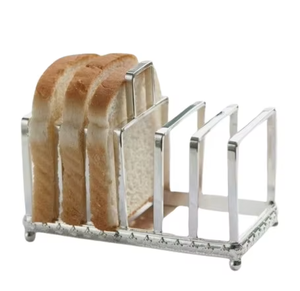 Metal <b>toast</b> <b>holders</b> can double as stylish bread servers for formal meals weight distribution enhances overall usability - Product Image 2