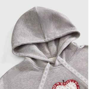 Blouson court zippé Y2K personnalisé pour femme, en polaire à capuche fourrée, clouté et à rivets, chaud pour l'hiver, style streetwear - Product Image 6