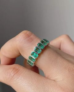 Bague d'éternité en diamant fantaisie de 3 carats cultivé en laboratoire, plaquée argent, or 14 carats, cadeau pour femme, pour anniversaire de mariage - Product Image 1