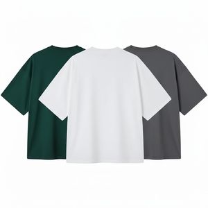 Camiseta Premium para Hombre, 100% Algodón Orgánico, Tejido de Punto, Cuello Redondo, Manga Corta, Color Sólido, Secado Rápido, Ecológica, Transpirable, 300 Gramos - Product Image 3