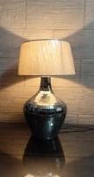 Abat-jour en tissu métallique, lampe de bureau décorative, design tissé créatif, lumière halogène blanc chaud, protection des yeux, électrique B22/E14
