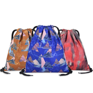 High Quality All Over Digital Printing Waterproof Basketball Sports Gym Polyester <b>Drawstring</b> <b>Backpack</b> - Product Image 1