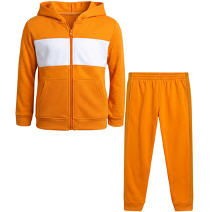 Ensemble sweat-shirt et pantalon décontracté à capuche imprimé pour garçons, manches longues, fermeture éclair, vêtements d'hiver, 100% coton, style coréen - Product Image 3