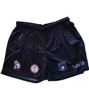 Shorts de sport respirants pour hommes, pour la salle de sport, l'entraînement, la course à pied, la plage, motif uni, 2 en 1, shorts de fitness - Product Image 2
