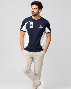 Camiseta Básica de Moda para Hombre, Algodón Suave, Cuello Redondo, Informal, Ligera y Cómoda para Uso Diario y Estilo Urbano - Product Image 1